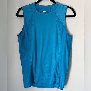 Nike Dri-FIT Women's Sleeveless Athletic Tank Blue Medium Mesh Running Training
